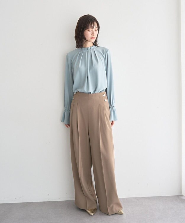 YECCA VECCA タックデザインブラウス Mint