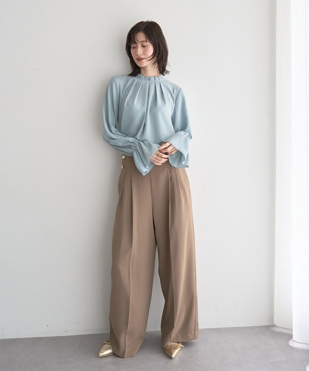 YECCA VECCA タックデザインブラウス Mint