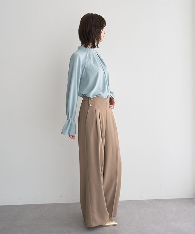 YECCA VECCA タックデザインブラウス Mint