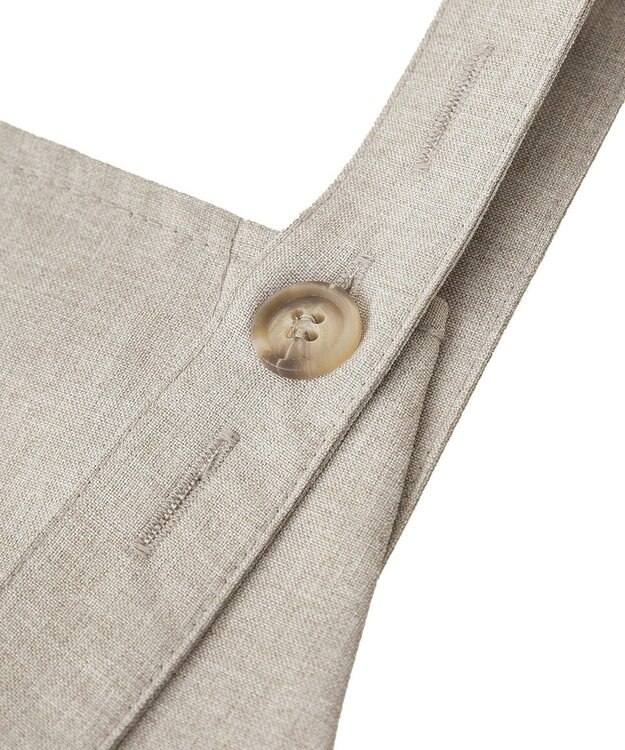 CRAFT STANDARD BOUTIQUE リネンライクフレアジャンパースカート Beige