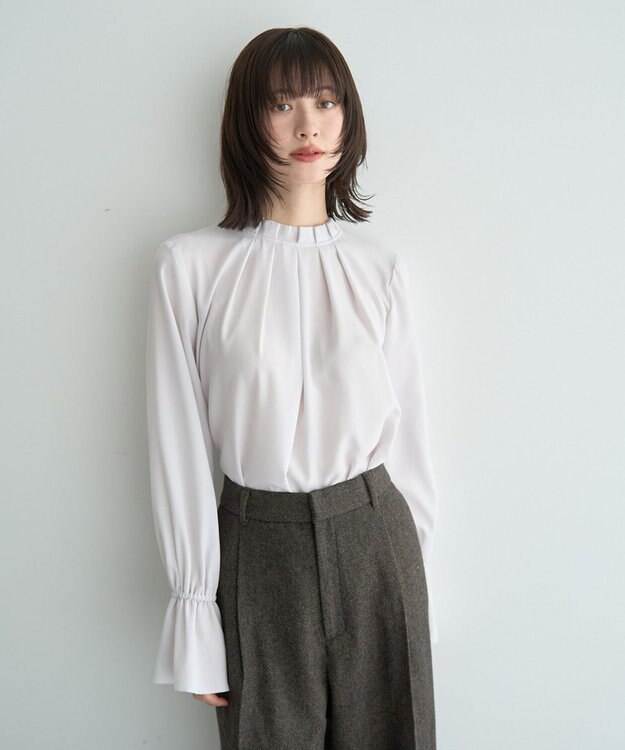 YECCA VECCA タックデザインブラウス Mint