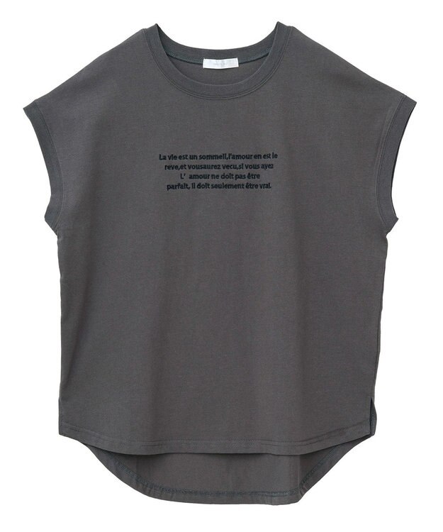 Green Parks ・ｓｗｉｎｇ　ｂｙ　フレンチスリーブ刺繍ＴＥＥ Off White