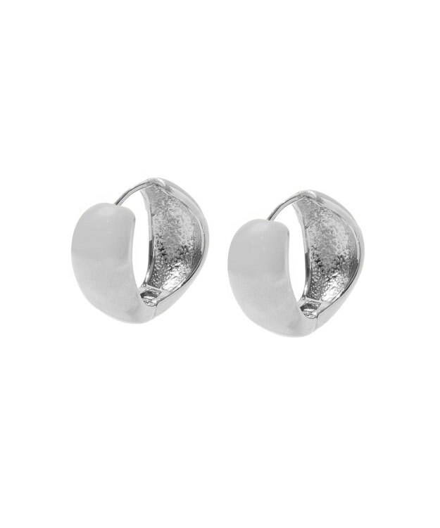 AMERICAN HOLIC 【ステンレス】ワンタッチラウンドメタルピアス Silver