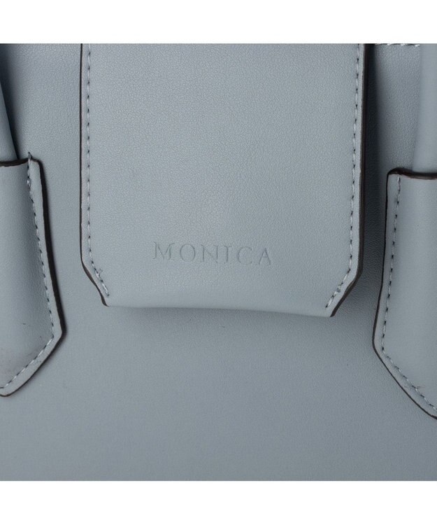 LA BAGAGERIE 【MONICA】ベルテッド2WAYハンドバッグ ブルー