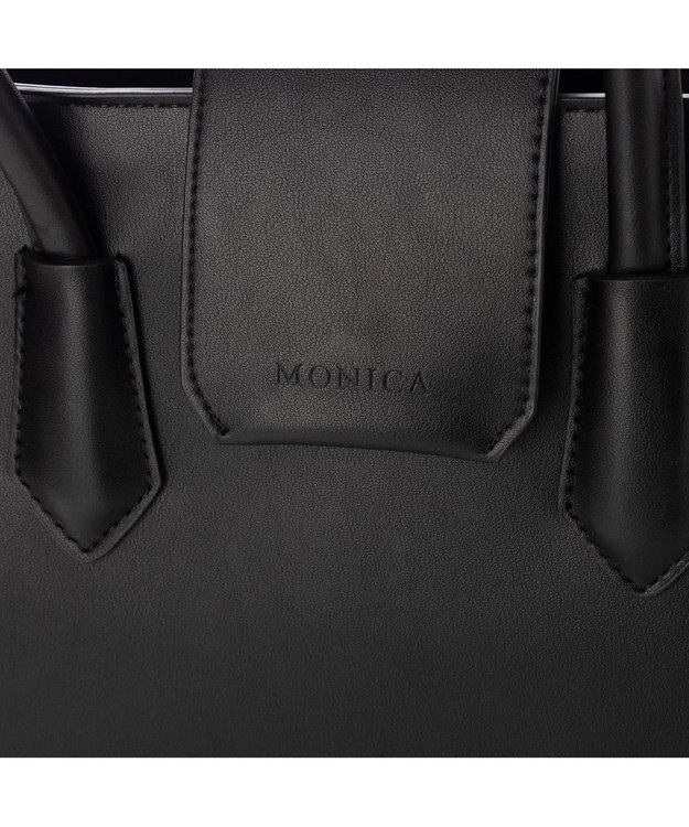 LA BAGAGERIE 【MONICA】ベルテッド2WAYハンドバッグ ブラック