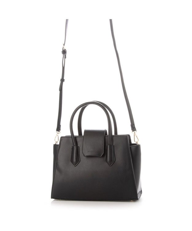 LA BAGAGERIE 【MONICA】ベルテッド2WAYハンドバッグ ブラック