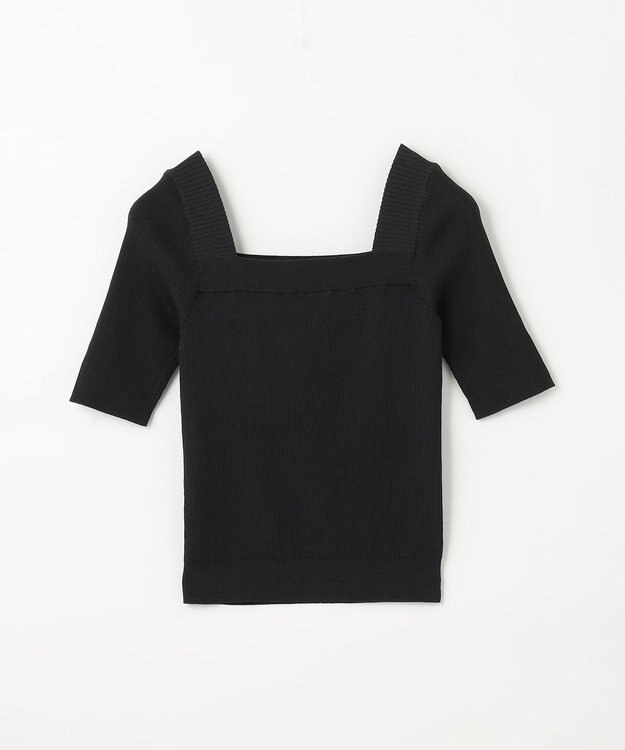 GRACE CONTINENTAL スクエアーネックトップ ブラック