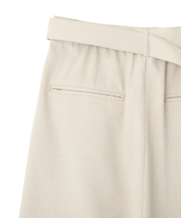 earth music&ecology 【予約】アソートツータックベルトパンツ エクリュ