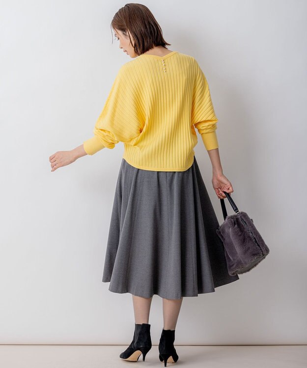 組曲 BOREROリブドルマン ニット オレンジ系