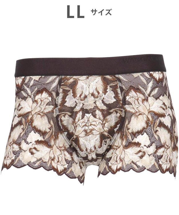 WACOAL MEN WACOAL MEN ボクサーパンツ 【レースボクサー】 フロント快適グラマラス 通気性 前閉じ 下着 メンズ WT3827 /ワコールメン ブラウン