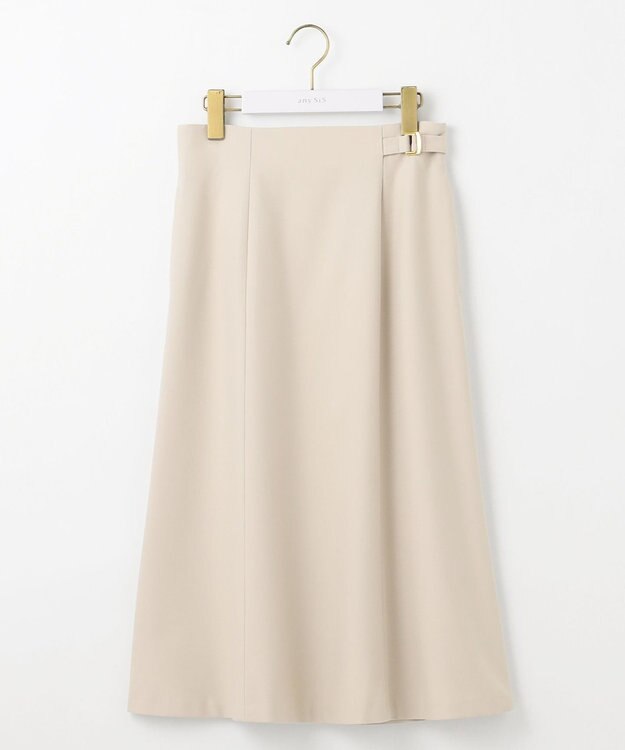ANY SIS S 【洗える】褒めらレディフレア スカート ライトベージュ