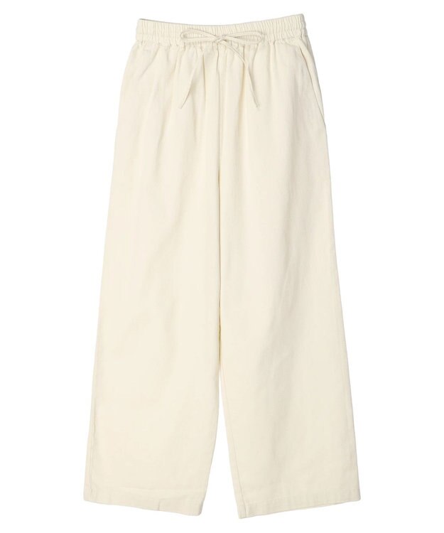 Green Parks イージーワイドパンツ Ecru