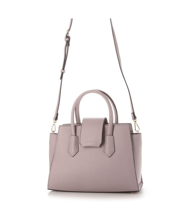 LA BAGAGERIE 【MONICA】ベルテッド2WAYハンドバッグ ピンク