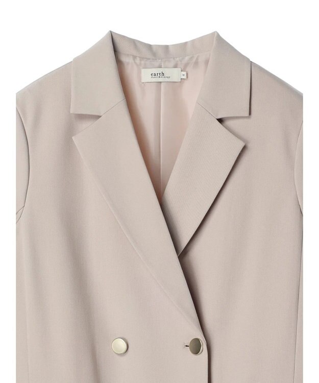 earth music&ecology ダブルテーラードジャケット Beige