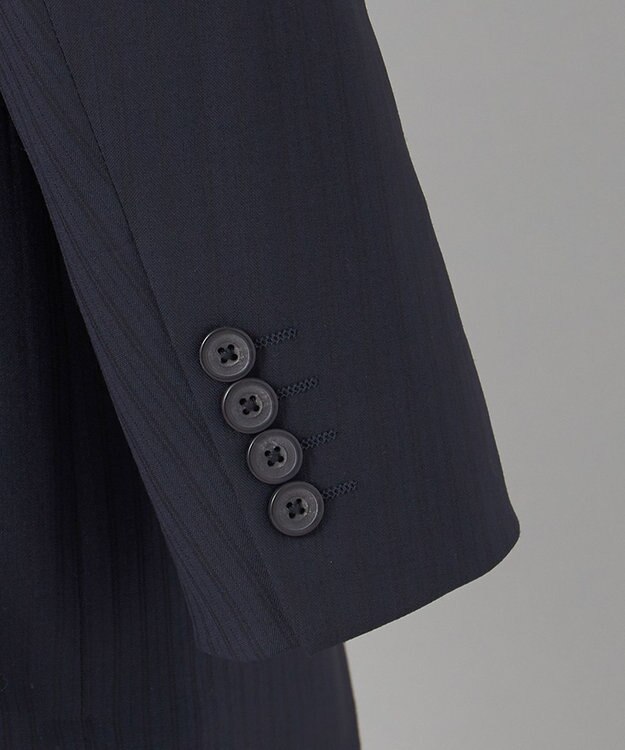 GOTAIRIKU 【御幸毛織】 WOOL×SOLOTEX ストレッチスーツ（平織/ネイビー） ネイビー系1