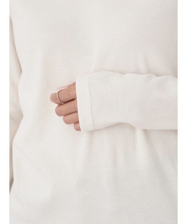 earth music&ecology 前後２ＷＡＹ襟レースプルオーバー Ivory