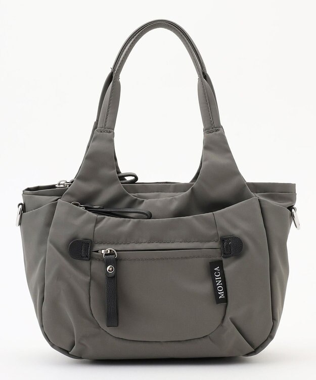 LA BAGAGERIE 【MONICA】ラウンド2WAYミニトートバッグ ダークグレー