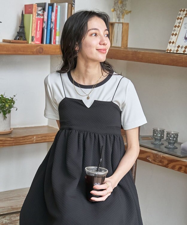 WEGO 【洗える/SML】コンパクトリブT ホワイトその他