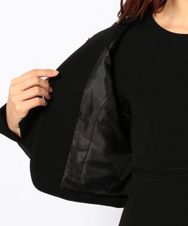 組曲 NOIR モランナ経二重 ジャケット+ワンピース ブラック系