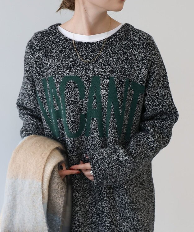 AMERICAN HOLIC バイパチＶＡＣＡＮＴロングニットプルオーバー Black