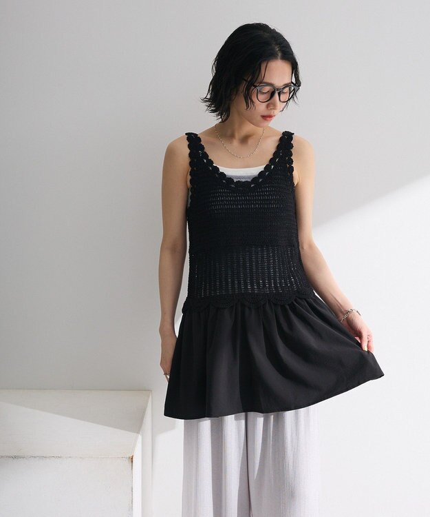 Green Parks ・ＳＵＧＡＲ　ＳＰＯＯＮ　クロシェキリカエチュニック Ivory