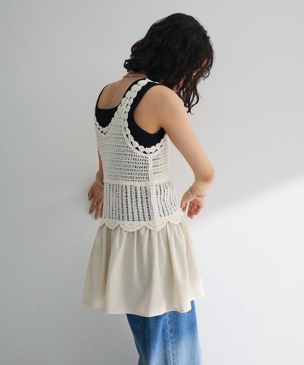 Green Parks ・ＳＵＧＡＲ　ＳＰＯＯＮ　クロシェキリカエチュニック Ivory