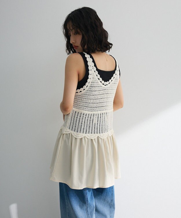 Green Parks ・ＳＵＧＡＲ　ＳＰＯＯＮ　クロシェキリカエチュニック Ivory