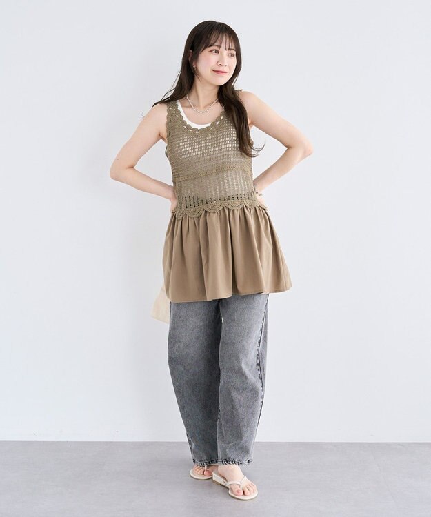 Green Parks ・ＳＵＧＡＲ　ＳＰＯＯＮ　クロシェキリカエチュニック Ivory