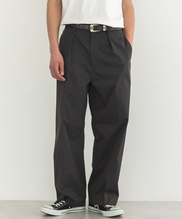 CRAFT STANDARD BOUTIQUE ワンタックチノスラックス Charcoal Gray