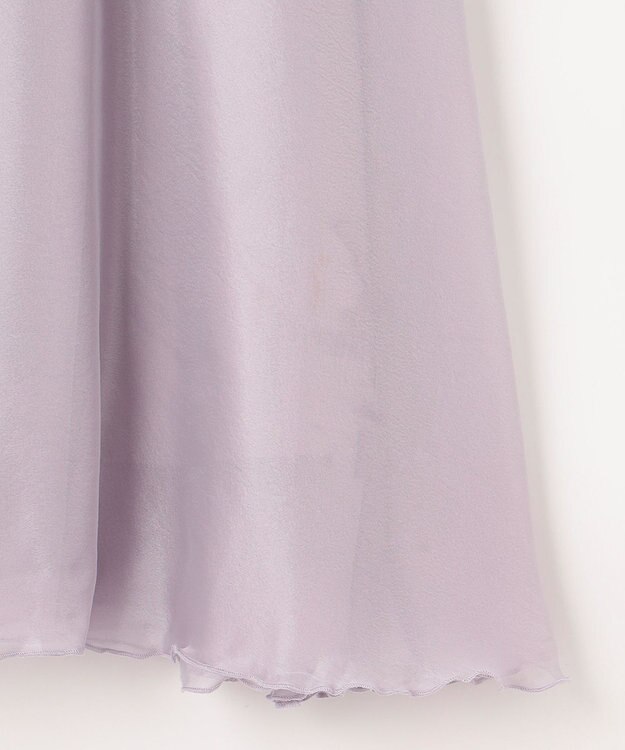 Feroux 【セットアイテム】ケーブルニット×オーガンジースカート ラベンダー系