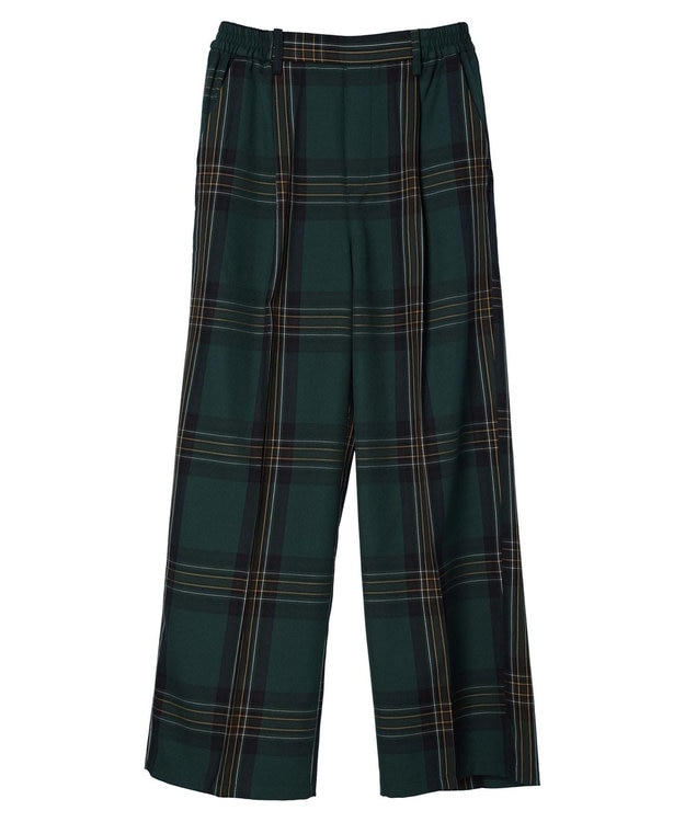 CRAFT STANDARD BOUTIQUE センタープレスチェックパンツ Check Green