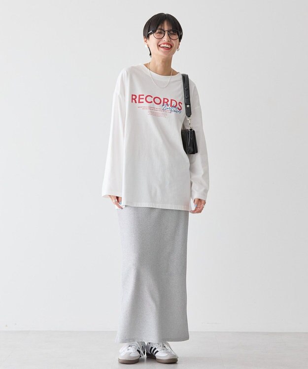 AMERICAN HOLIC ラメスカート Gray