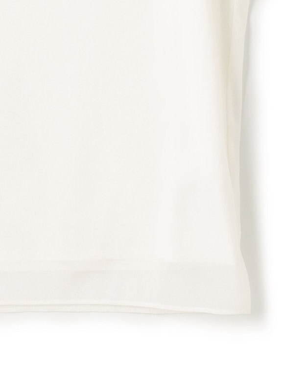 ICB L 【洗える】 シアージャージー カットソー オフホワイト系