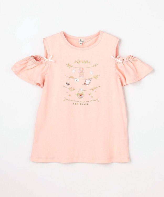 組曲 KIDS 【150-160㎝】 フルーティーブリーズTシャツ ピーチ