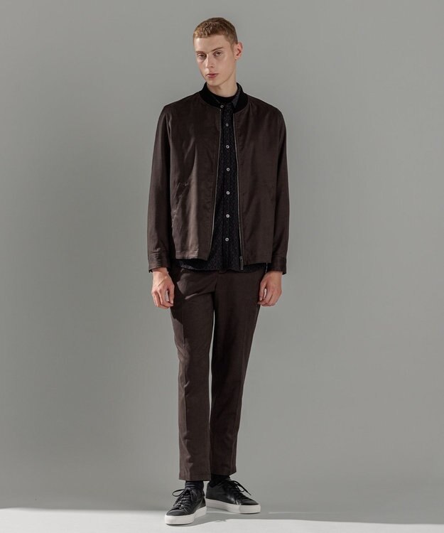 JOSEPH HOMME オーナメントジャガードストレッチ　レギュラーカラーシャツ グレー系