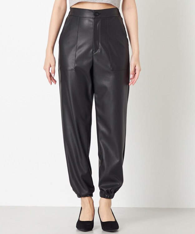 NAVE 【Nave】ヴィーガンレザー パンツ ブラック系