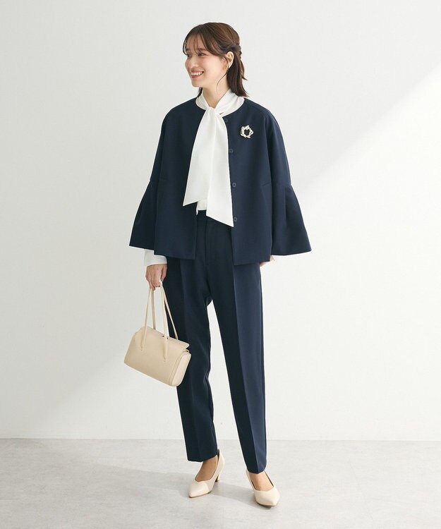 Green Parks ef-de タックテーパードパンツ Dark Navy