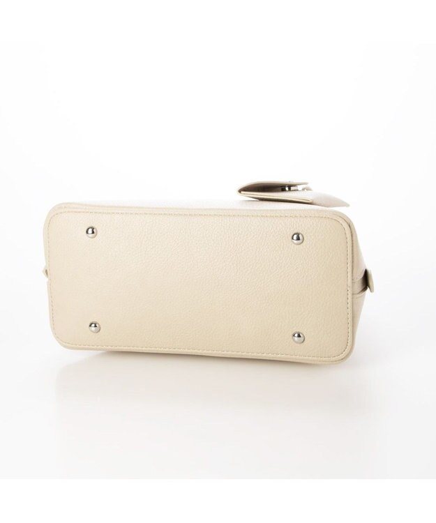 UNBILLION カシュカシュ cachecache / ポーチ付きシェル型ボストン アイボリー