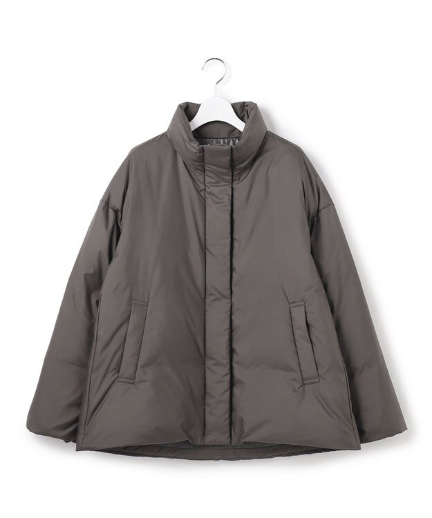 23区 S 【WEB&一部店舗限定】ステッチレス フーデット ダウン チャコールグレー系