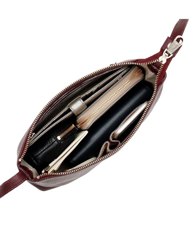 IBIZA リンピード　牛革　ショルダーバッグ ライトグレー