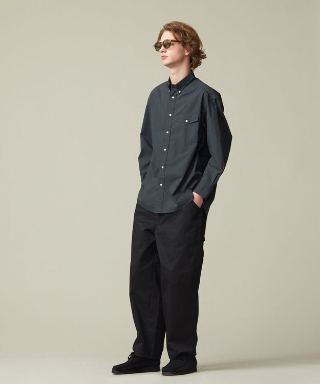 J.PRESS YORK STREET 【UNISEX】タイプライターシャツ/B.D. グレー系