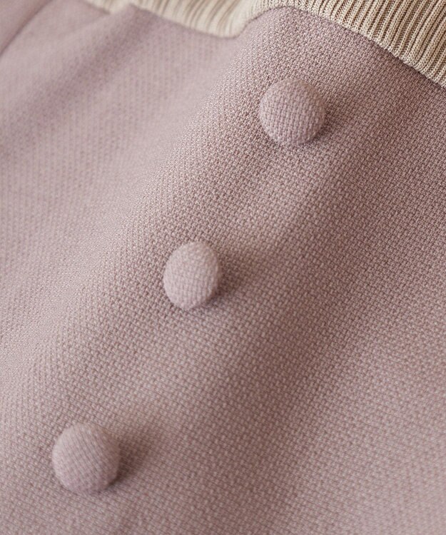 earth music&ecology フロントボタンドッキングワンピース Pink Beige