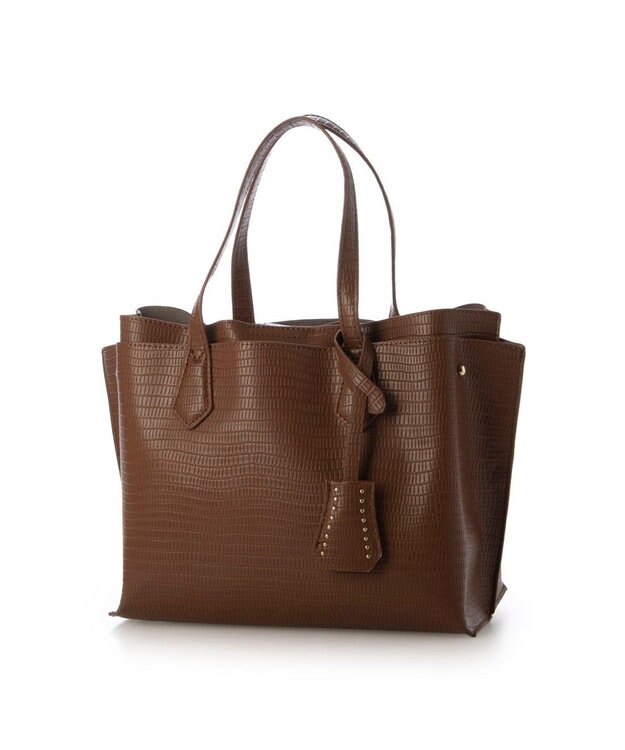 UNBILLION カシュカシュ cachechche / セパレートカラーパーテーショントート キャメル