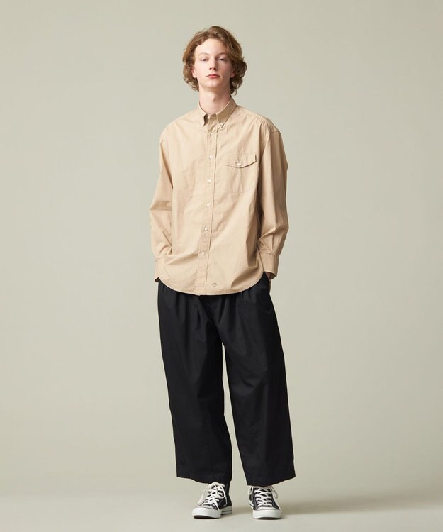 J.PRESS YORK STREET 【UNISEX】タイプライターシャツ/B.D. ベージュ系