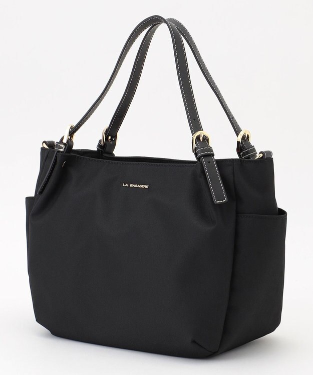 LA BAGAGERIE ポリエステルキャンバス　2WAYミニトート ブラック