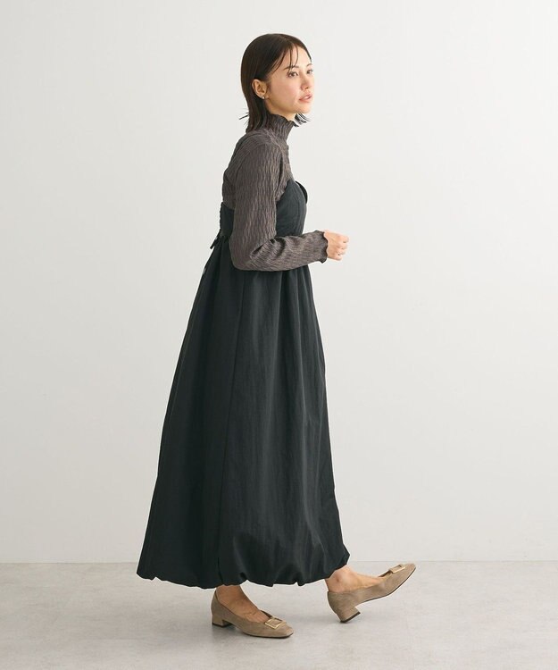 Green Parks ・ＥＬＥＮＣＡＲＥ　ＤＵＥ　バルーンキャミワンピース Black