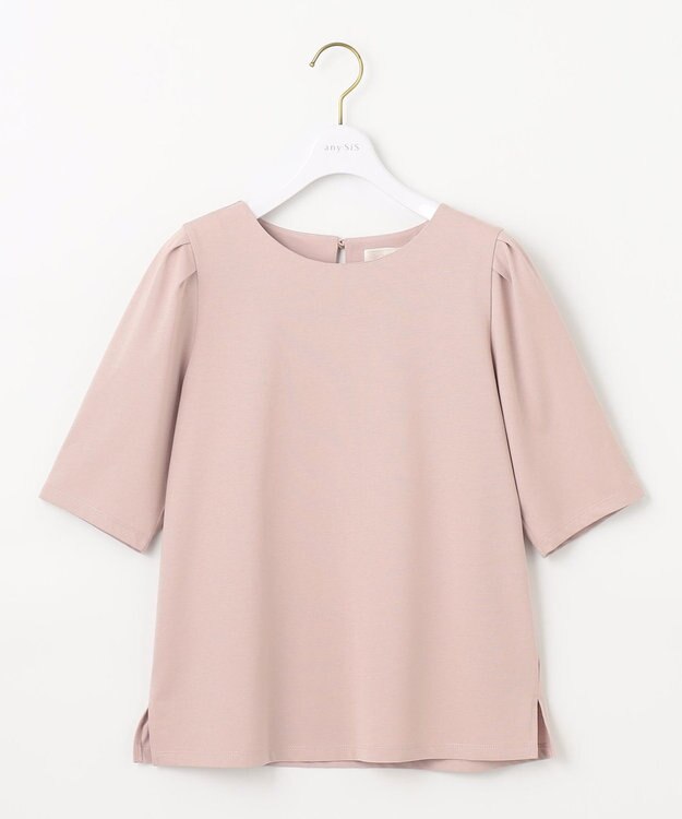 ANY SIS 【UVカット・接触冷感・撥水・汗ジミ防止】プレーティングジャージー タックスリーブ カットソー ローズグレー