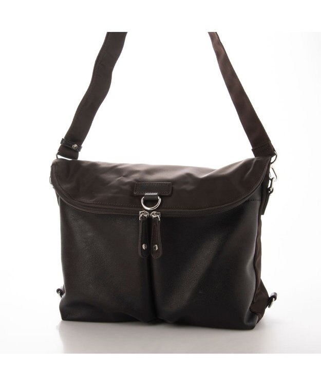 Y'SACCS ナイロン2WAYリュック チョコ