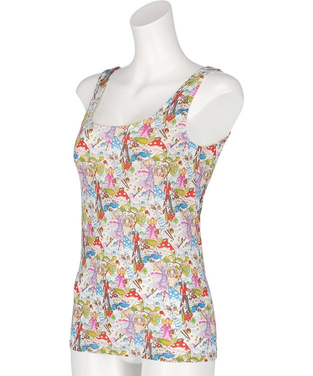 tsumori chisato SLEEP ツモリチサト カップ付きインナー ノースリーブ ベア天竺 伸縮性がよい ブラトップ タンクトップ tsumori chisato SLEEP UCX556 /ワコール アイボリー