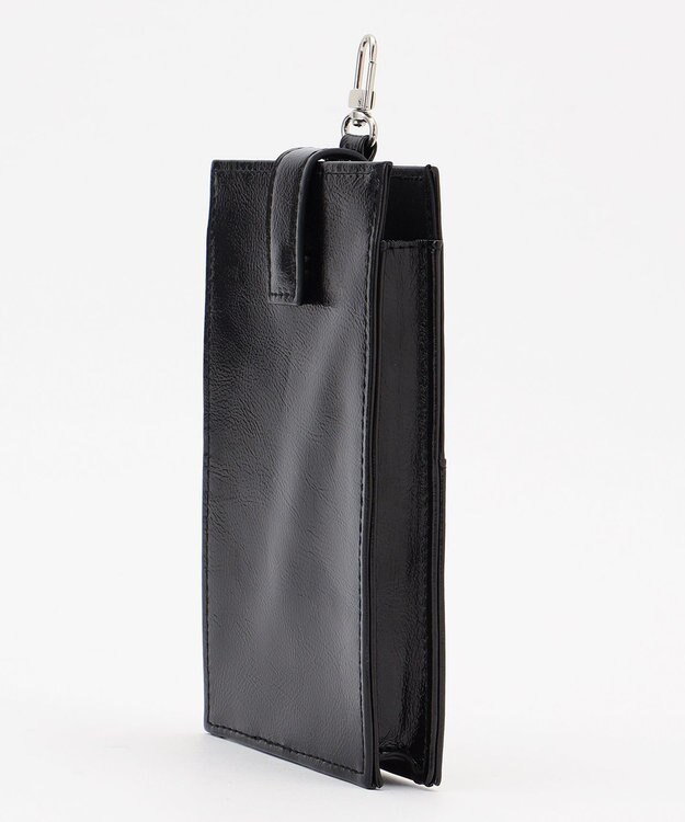 ICB 【人気のためさらに新色追加・全5色展開】 3ピースチャームバッグ ブラック×千鳥柄